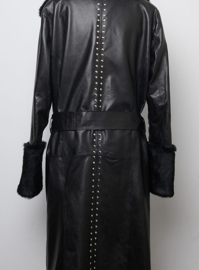 Leather coat