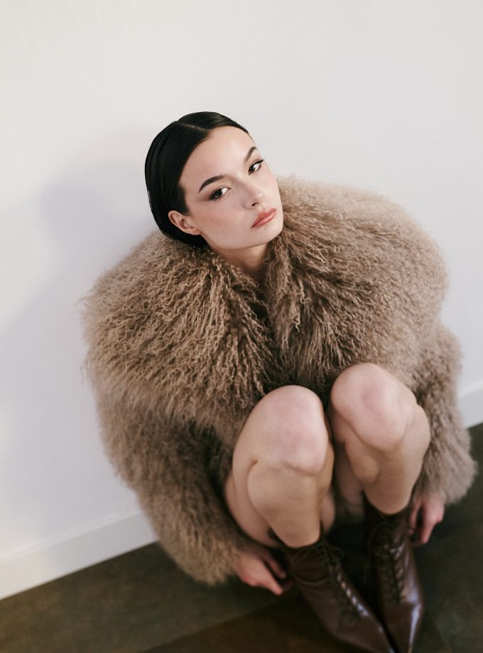 Abrigo/chaleco de pelo